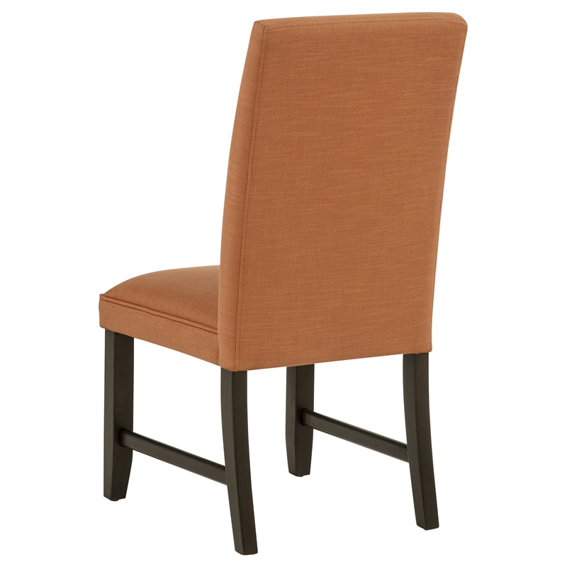 Coaster Berning 19'' Fabric Upholstered Parson Side Chair in Salmon