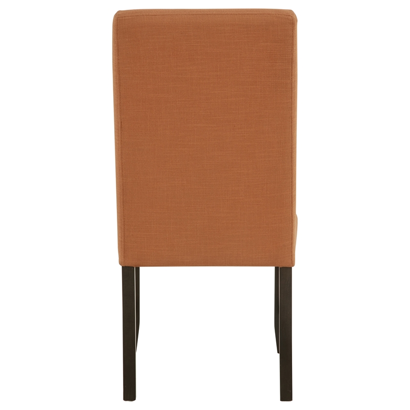 Coaster Berning 19'' Fabric Upholstered Parson Side Chair in Salmon