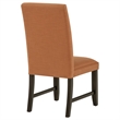 Coaster Berning 19'' Fabric Upholstered Parson Side Chair in Salmon