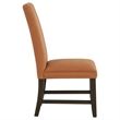 Coaster Berning 19'' Fabric Upholstered Parson Side Chair in Salmon