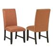 Coaster Berning 19'' Fabric Upholstered Parson Side Chair in Salmon