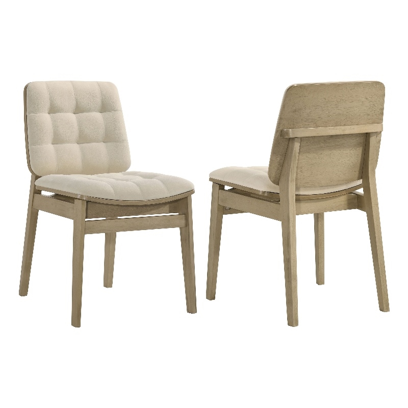 Coaster Redbridge 18.5'' Wood Dining Side Chair in Cream/Natural Oak
