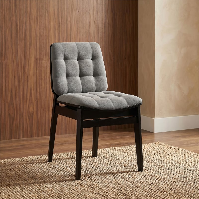 Coaster Redbridge 18.5'' Wood Dining Side Chair in Gray/Black