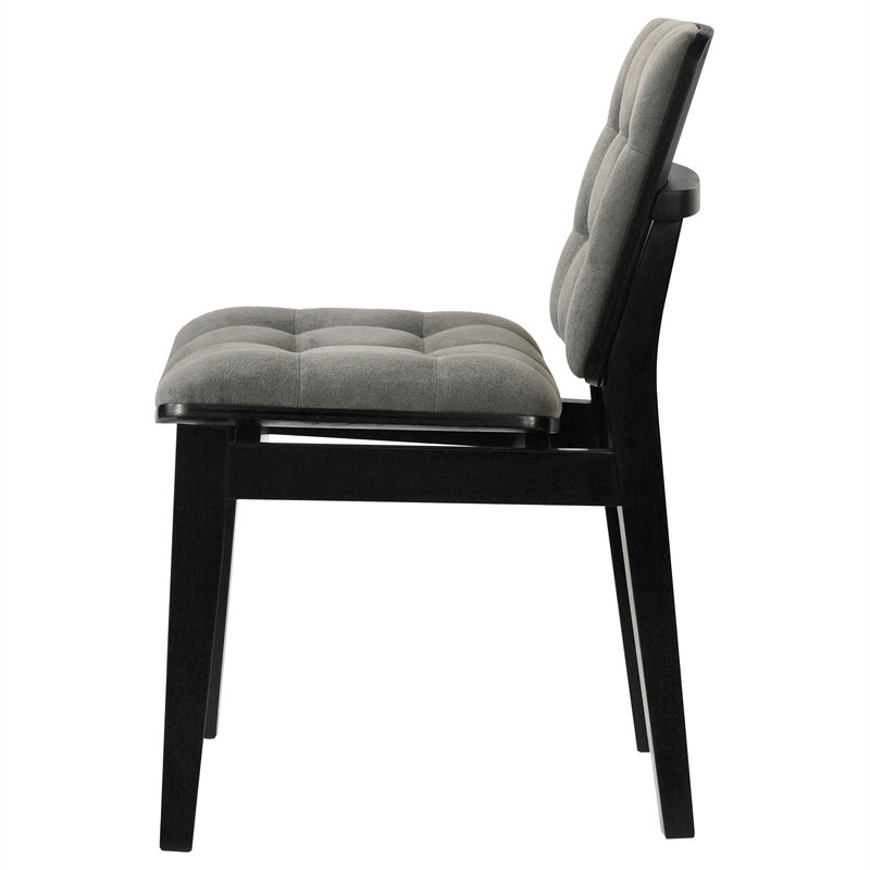 Coaster Redbridge 18.5'' Wood Dining Side Chair in Gray/Black