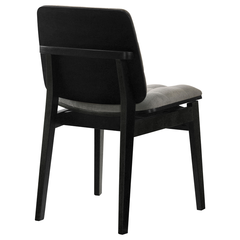 Coaster Redbridge 18.5'' Wood Dining Side Chair in Gray/Black