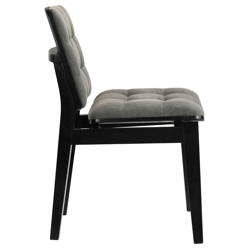 Coaster Redbridge 18.5'' Wood Dining Side Chair in Gray/Black