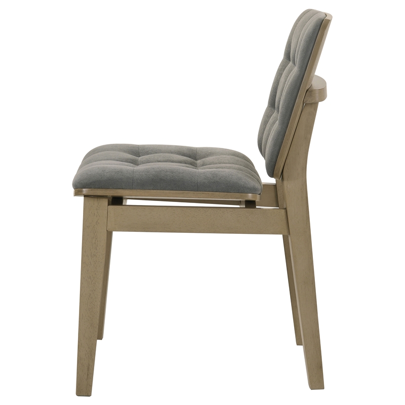 Coaster Redbridge 18.5'' Wood Dining Side Chair in Natural Oak/Gray