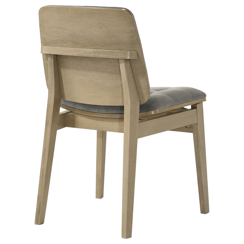 Coaster Redbridge 18.5'' Wood Dining Side Chair in Natural Oak/Gray