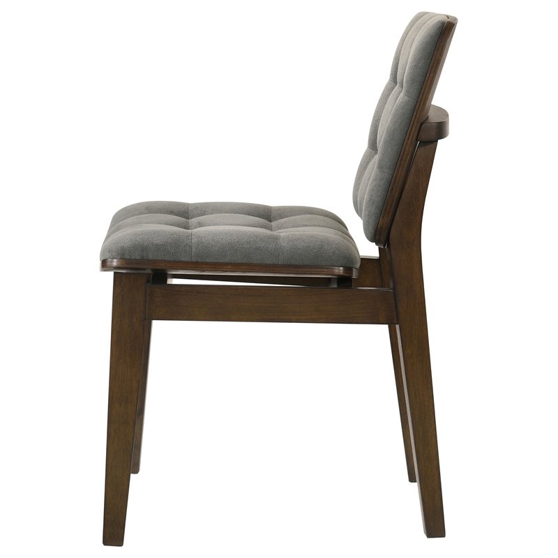 Coaster Redbridge 18.5'' Wood Dining Side Chair in Gray/Walnut