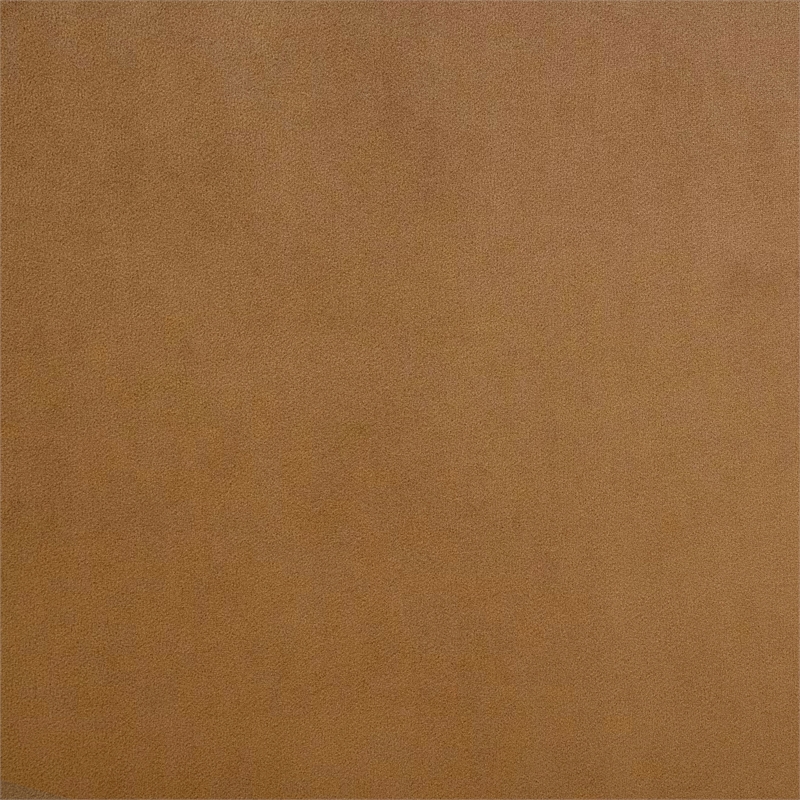 Coaster Thornton Velvet Wingback Lounge Accent Chair in Cognac Brown