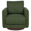 Coaster Iris Contemporary Fabric Upholstered Swivel Accent Chair in Matcha Green