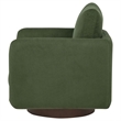 Coaster Iris Contemporary Fabric Upholstered Swivel Accent Chair in Matcha Green