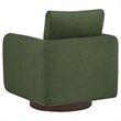 Coaster Iris Contemporary Fabric Upholstered Swivel Accent Chair in Matcha Green