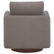 Coaster Iris Contemporary Fabric Upholstered Swivel Accent Chair in Stone