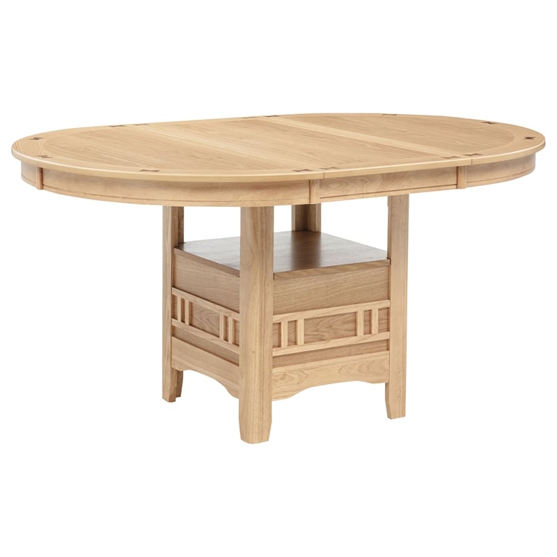 Coaster Lavon 5-Piece Oval Wood Extension Leaf Table Dining Set in Light Oak