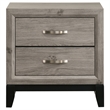 Coaster Watson 2-Drawer Wood Nightstand Bedside Table in Light Taupe