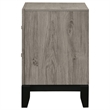 Coaster Watson 2-Drawer Wood Nightstand Bedside Table in Light Taupe