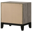 Coaster Watson 2-Drawer Wood Nightstand Bedside Table in Light Taupe