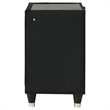 Coaster Lorient 2-Drawer Velvet Upholstered LED Nightstand with USB in Black