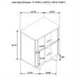 Coaster Leanne 2-Drawer Wood Nightstand with Sintered Stone Top in Light Oak