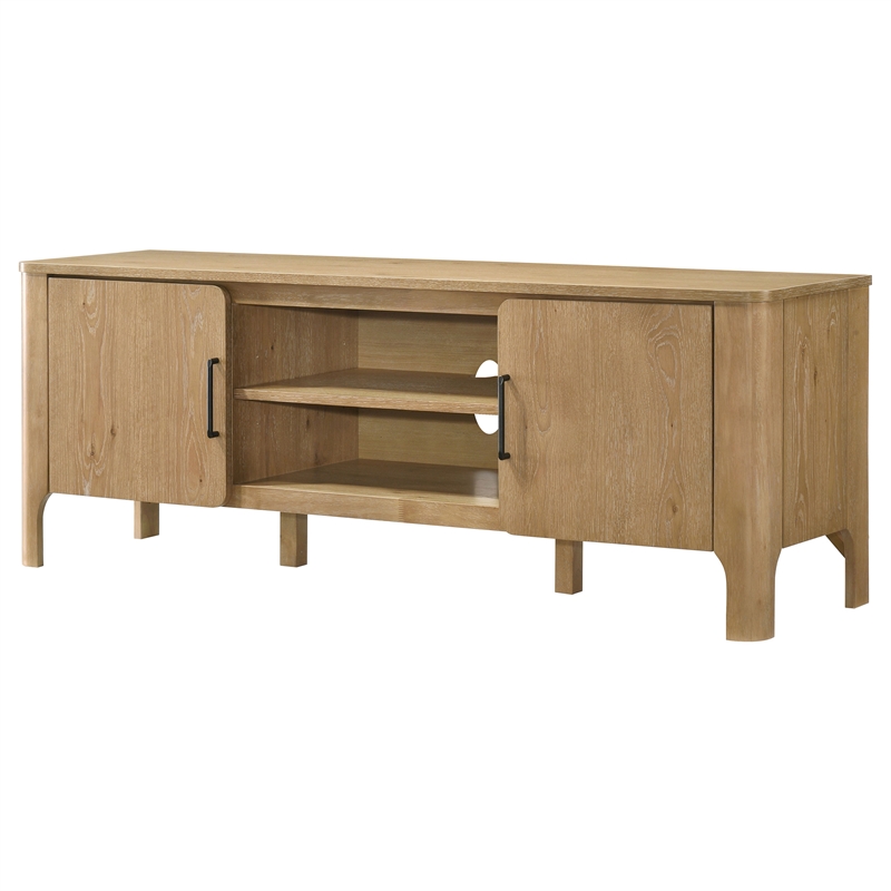 Coaster Rowe 2-Door Wood TV Stand Media Console for TVs up to 70