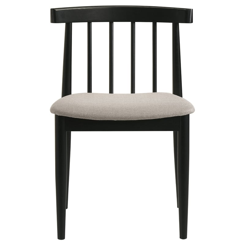 Coaster Strouse 5-Piece Wood Dining Set with Spindle Chair in Wheat/Black