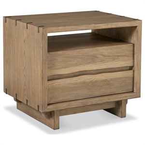 Coaster Stillwater 2-Drawer Wood Nightstand with USB Ports in Weathered Oak