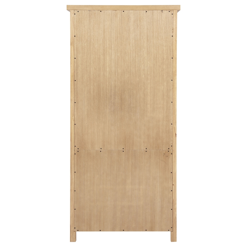 Coaster Vermes 2-Door Transitional Wood Office Cabinet Bookcase in Light Ash
