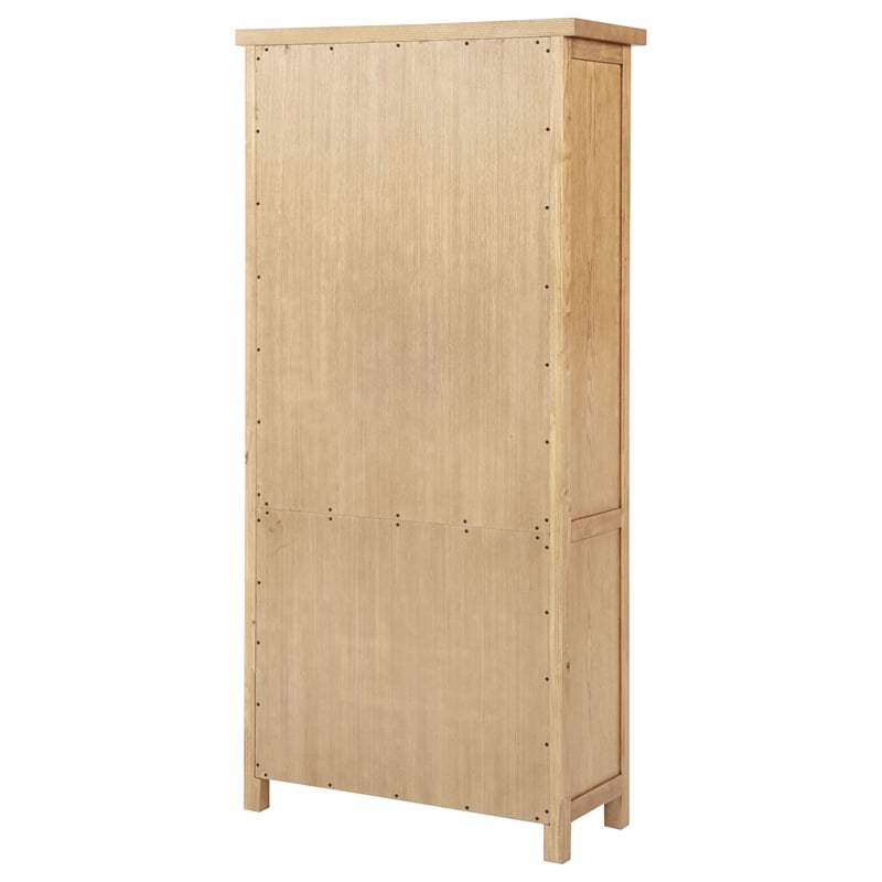 Coaster Vermes 2-Door Transitional Wood Office Cabinet Bookcase in Light Ash