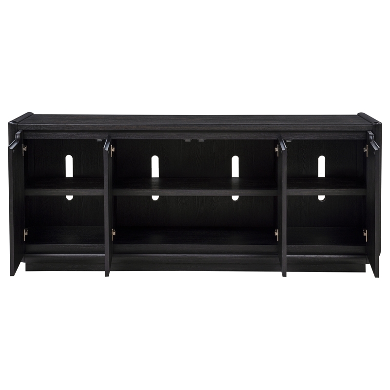 Coaster Leandro Wood TV Stand Media Console for TVs up to 77
