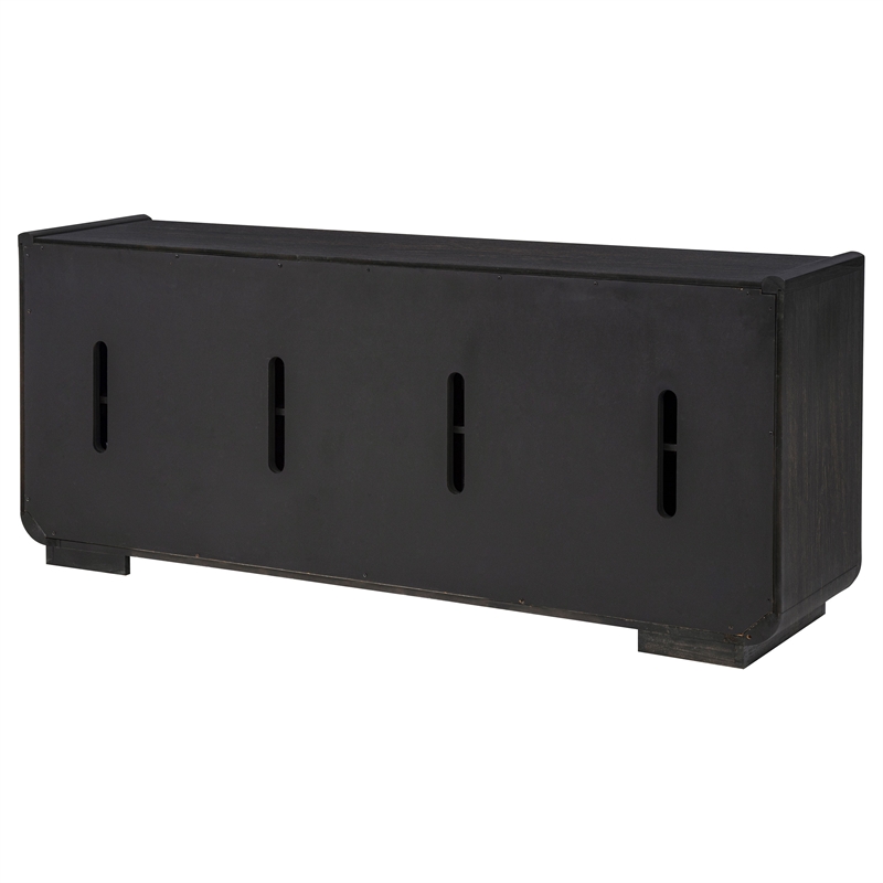 Coaster Leandro Wood TV Stand Media Console for TVs up to 77