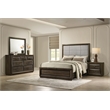 Coaster Atlas 4-Piece Transitional Wood Eastern King Bedroom Set in Dark Oak