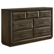 Coaster Atlas 5-Piece Transitional Wood Eastern King Bedroom Set in Dark Oak