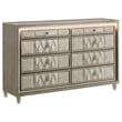 Coaster Lorient 4-Piece Velvet California King Bedroom Set in Ivory/Camel