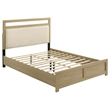 Coaster Hendricks 5-Piece Wood Queen Bedroom Set in Light Oak