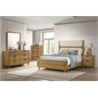Coaster Bennett 5-Piece Wood Queen Bedroom Set in Light Oak/Cream