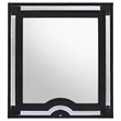 Coaster Ravenne 4-Piece Modern Velvet Eastern King LED Bedroom Set in Black