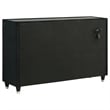 Coaster Ravenne 4-Piece Modern Velvet California King LED Bedroom Set in Black