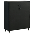 Coaster Ravenne 5-Piece Modern Velvet Queen LED Bedroom Set in Black