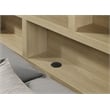 Coaster Hendricks 4-Piece Wood Queen Bookcase Bedroom Set in Light Oak