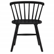 Coaster Hamlyn 5-Piece Round Wood Dining Set with Curved Spindle Chair in Black