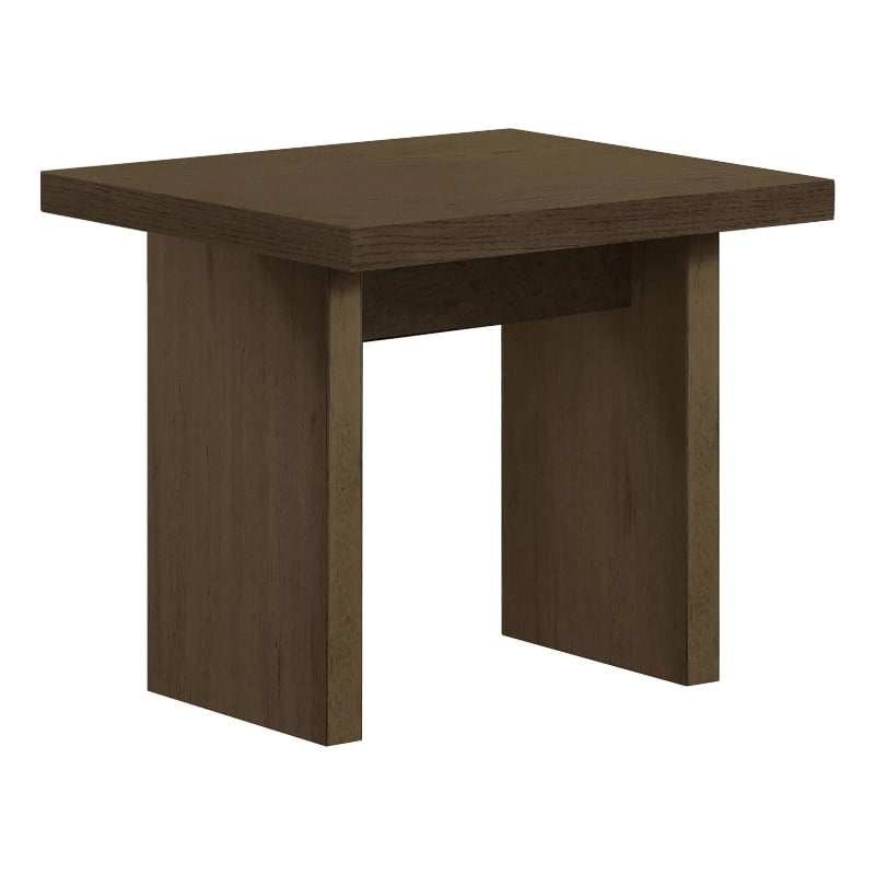 Coaster Decker Square Wood Occasional Side End Table in Walnut