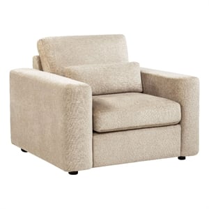 Coaster Amador Chenille Upholstered Track Arm Accent Chair in Camel
