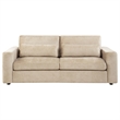 Coaster Amador Chenille Track Arm Sofa with Loose Cushions in Camel
