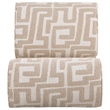 Coaster Eimer Contemporary Geometric Fabric Jacquard Accent Chair in Camel