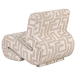 Coaster Eimer Contemporary Geometric Fabric Jacquard Accent Chair in Camel