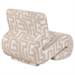 Coaster Eimer Contemporary Geometric Fabric Jacquard Accent Chair in Camel