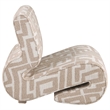 Coaster Eimer Contemporary Geometric Fabric Jacquard Accent Chair in Camel