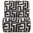 Coaster Eimer Contemporary Geometric  Fabric Jacquard Accent Chair in Black