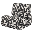 Coaster Eimer Contemporary Geometric  Fabric Jacquard Accent Chair in Black